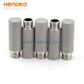 Sintered micron porous metal stainless steel SS 316L one end closed & edge sealed filter cylinders